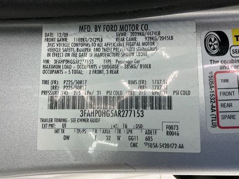 Used 2010 Ford Fusion SE FWD image 26