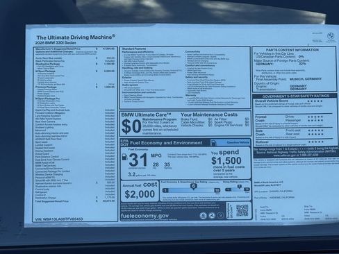 New 2026 BMW 330i 330i w/ M Sport Package image 19