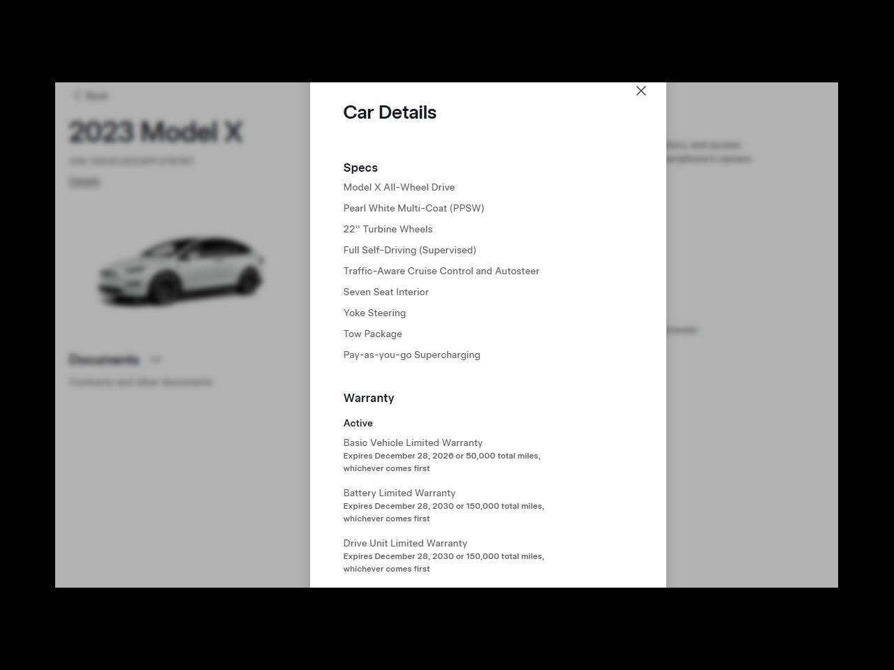 Used 2023 Tesla Model X AWD/4WD image 3