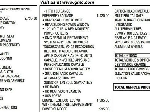 Certified 2020 GMC Sierra 1500 Elevation w/ Elevation Value Package AWD/4WD image 2