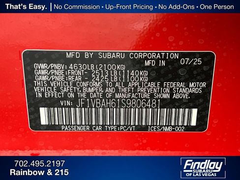 New 2025 Subaru WRX Premium image 35