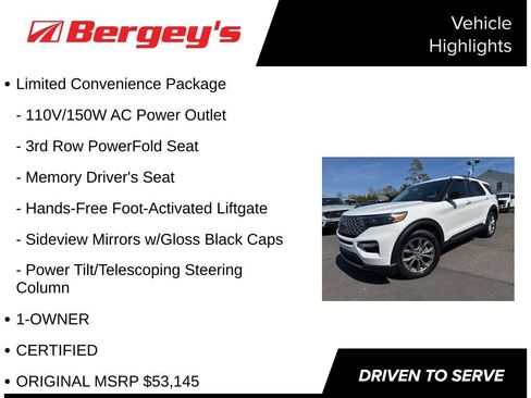 Certified 2022 Ford Explorer Limited w/ Equipment Group 301A AWD/4WD image 5
