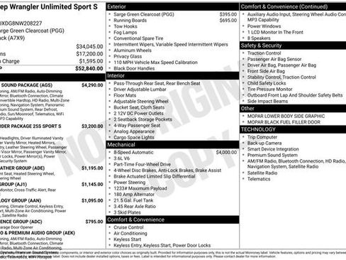 Used 2022 Jeep Wrangler Unlimited Sport S w/ Sun And Sound Package image 13