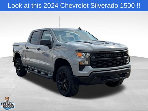 Used 2024 Chevrolet Silverado 1500 Custom Trail Boss w/ Turbomax Blackout Package image 1