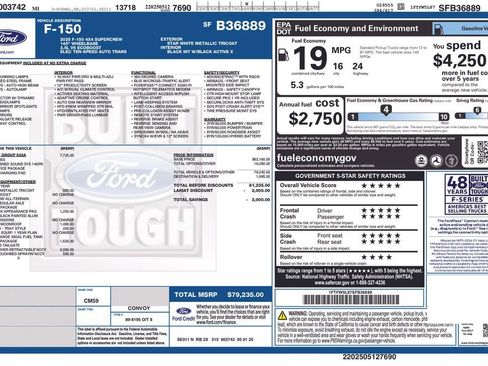 Certified 2025 Ford F150 Lariat w/ Equipment Group 502A High image 7