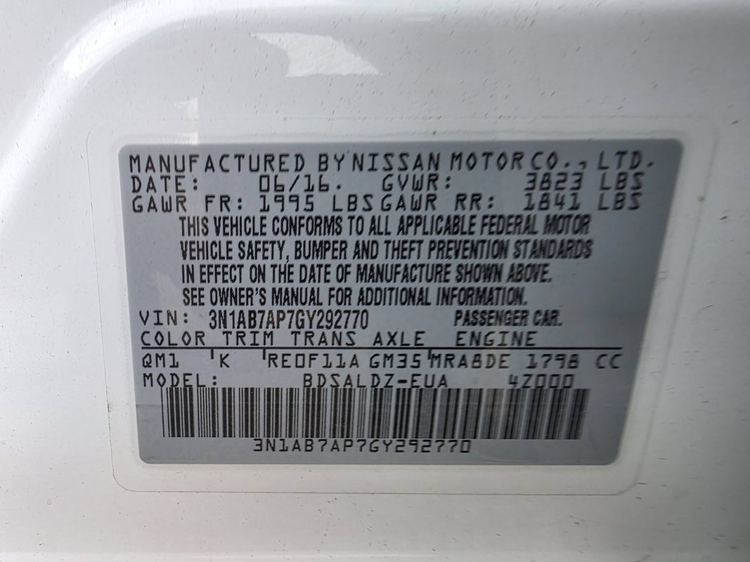 Used 2016 Nissan Sentra SV w/ Style Package FWD image 36