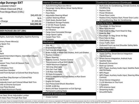 Used 2022 Dodge Durango SXT AWD/4WD image 15
