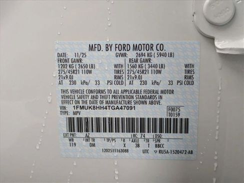 New 2026 Ford Explorer Platinum w/ LUX Leather Package image 20