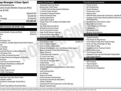 Used 2025 Jeep Wrangler Sport image 3