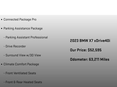 Used 2023 BMW X7 xDrive40i w/ Climate Comfort Package AWD/4WD image 6