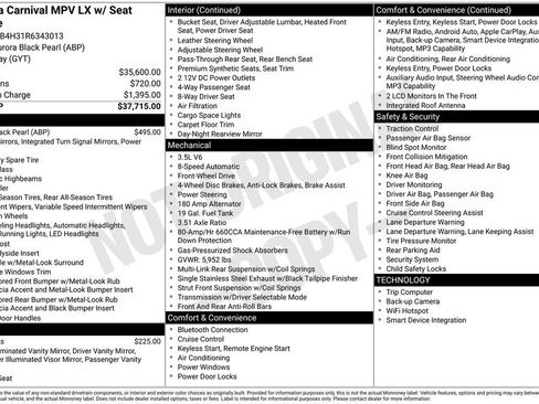 Used 2024 Kia Carnival LX FWD image 31