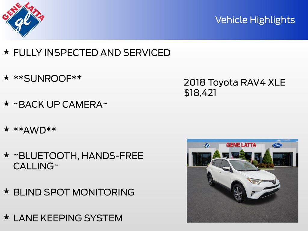 Used 2018 Toyota RAV4 XLE w/ Plus Extra Value Package AWD/4WD image 31