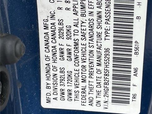 Used 2015 Honda Civic EX image 11