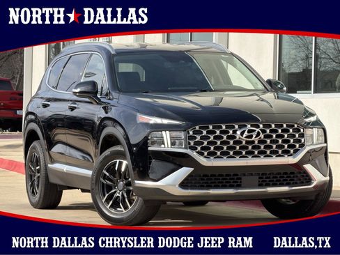 Used 2021 Hyundai Santa Fe Blue image 1