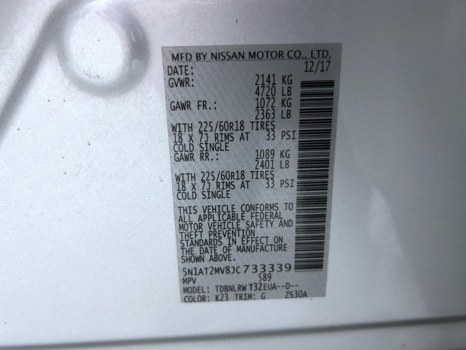 Used 2018 Nissan Rogue SL AWD/4WD image 25