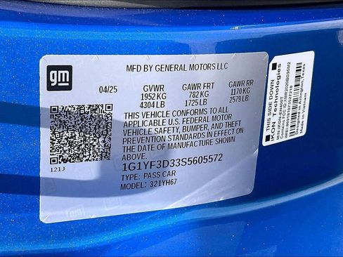 Used 2025 Chevrolet Corvette Z06 w/ Battery Protection Package RWD image 33