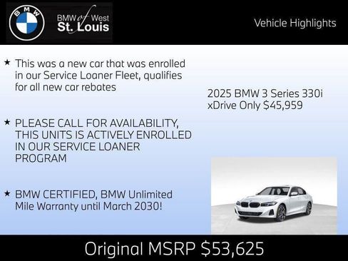 Certified 2025 BMW 330i xDrive Sedan w/ Premium Package image 45