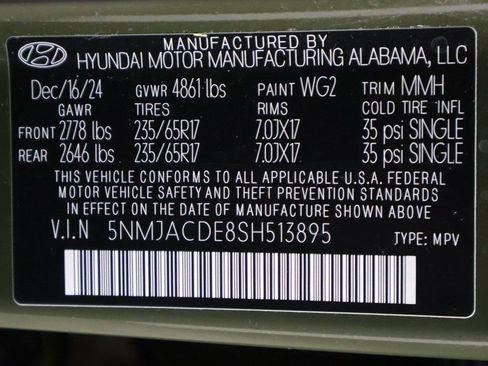 Certified 2025 Hyundai Tucson SE AWD/4WD image 39
