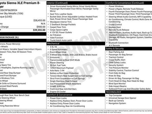 Used 2015 Toyota Sienna XLE Premium FWD image 6
