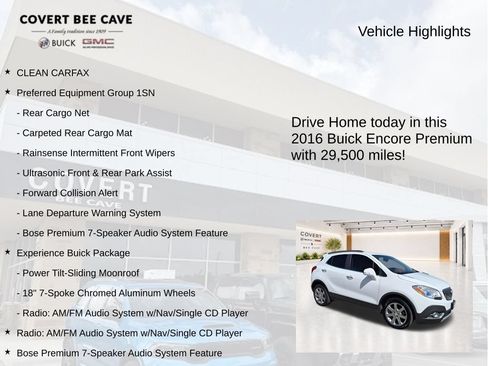 Used 2016 Buick Encore Premium w/ Experience Buick Package AWD/4WD image 6