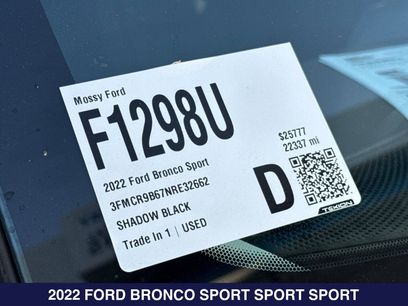 Used 2022 Ford Bronco Sport Big Bend w/ Convenience Package