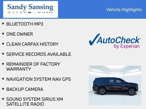 Used 2025 Chevrolet Tahoe Z71 w/ Comfort Package AWD/4WD image 6