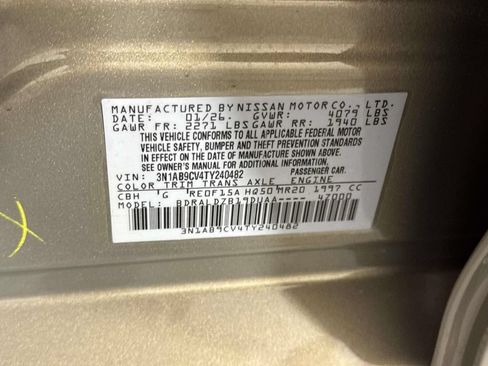 Used 2026 Nissan Sentra SV w/ Floor Mat Package FWD image 16