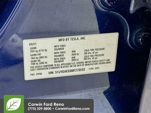Used 2021 Tesla Model Y Long Range AWD/4WD image 32