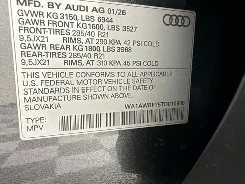 New 2026 Audi SQ7 Premium Plus AWD/4WD image 18
