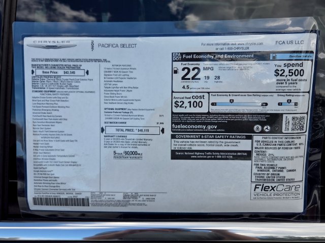 New 2027 Chrysler Pacifica Select FWD image 3