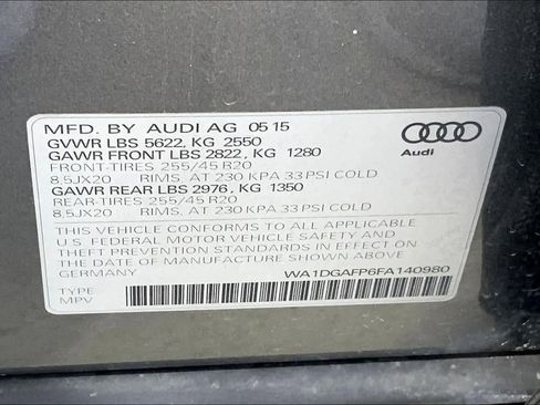 Used 2015 Audi Q5 3.0T Premium Plus w/ Technology Package image 33