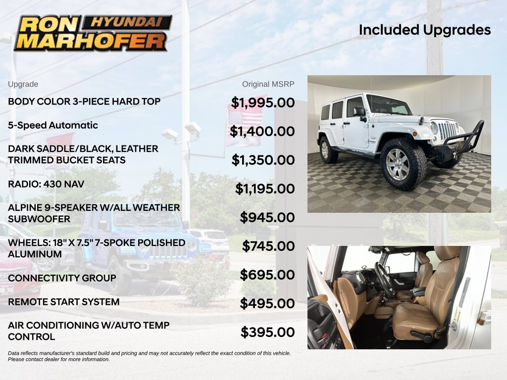 Used 2017 Jeep Wrangler Unlimited Sahara w/ Connectivity Group AWD/4WD image 6