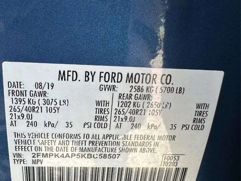 Used 2019 Ford Edge ST w/ Equipment Group 401A AWD/4WD image 30