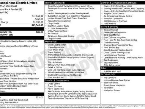 Used 2023 Hyundai Kona Limited w/ Cargo Package FWD image 42