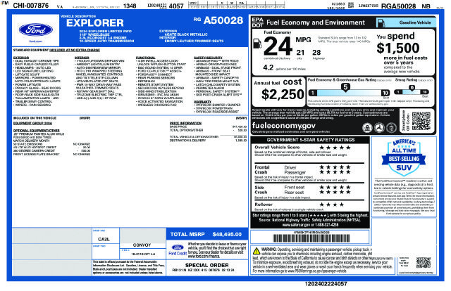 Used 2024 Ford Explorer Limited RWD image 2