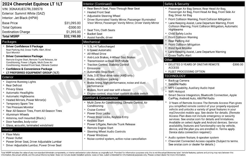 Used 2024 Chevrolet Equinox LT AWD/4WD image 35