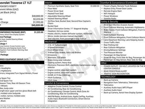 New 2026 Chevrolet Traverse LT w/ Driver Confidence Package image 4