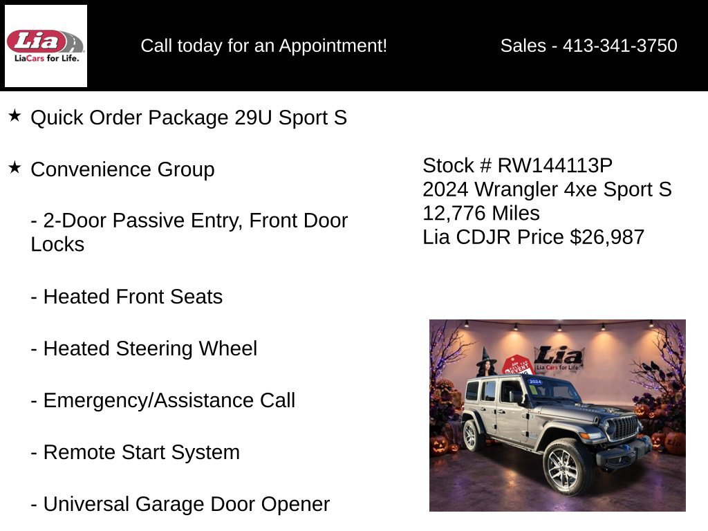 Used 2024 Jeep Wrangler Unlimited w/ Convenience Group AWD/4WD image 6