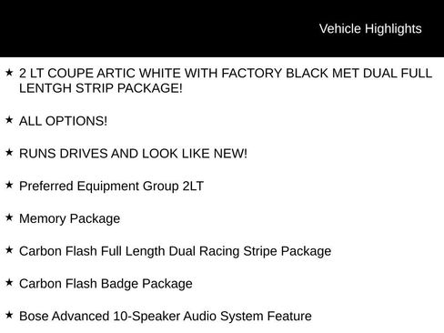 Used 2015 Chevrolet Corvette Stingray Coupe w/ 2LT Preferred Equipment Group image 5