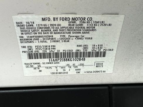 Used 2019 Ford Taurus SEL w/ Equipment Group 201A image 20