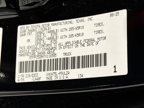 New 2026 Toyota Tundra TRD Pro AWD/4WD image 26