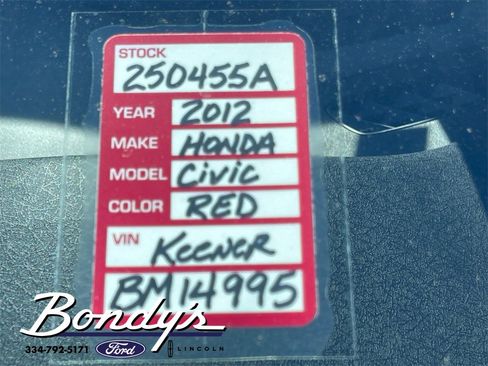 Used 2012 Honda Civic LX image 21