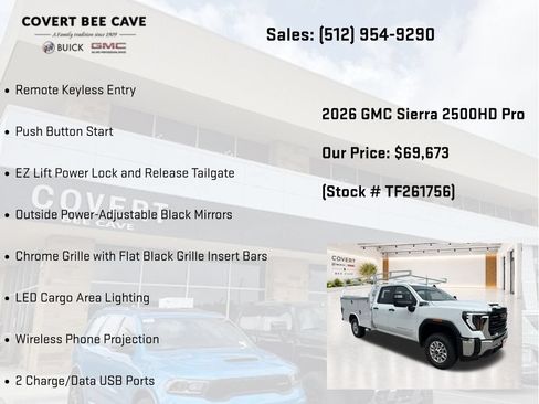 New 2026 GMC Sierra 2500 Pro w/ Convenience Package RWD image 20