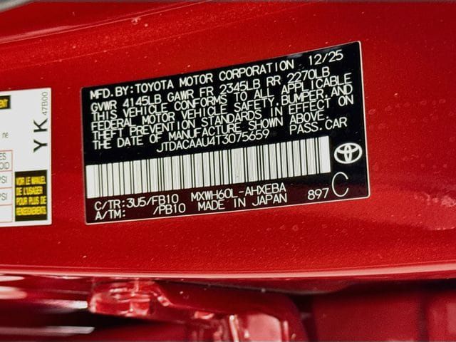 Certified 2026 Toyota Prius LE FWD image 31
