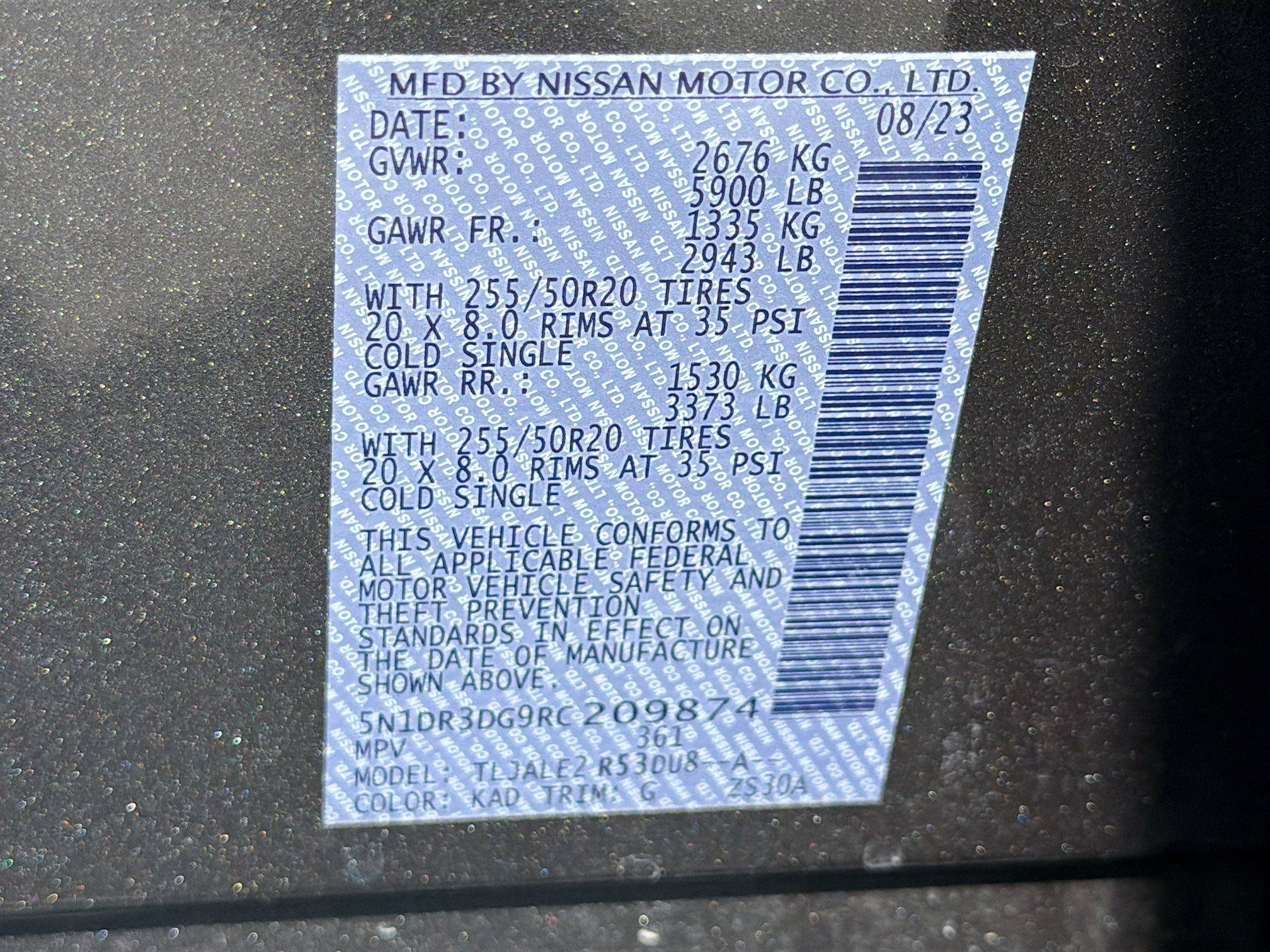 Used 2024 Nissan Pathfinder Platinum w/ Cargo Package FWD image 34