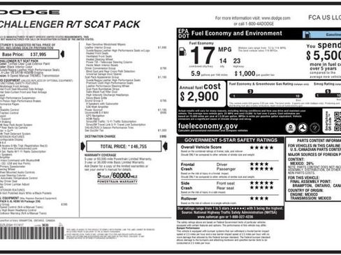 Used 2016 Dodge Challenger R/T Scat Pack w/ Leather Interior Group image 27