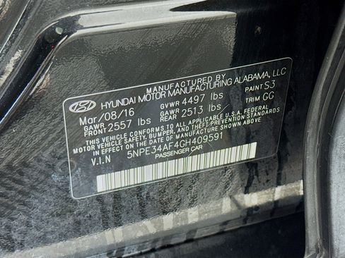 Used 2016 Hyundai Sonata Limited FWD image 70