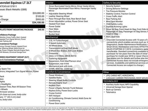 Certified 2018 Chevrolet Equinox LT AWD/4WD image 4