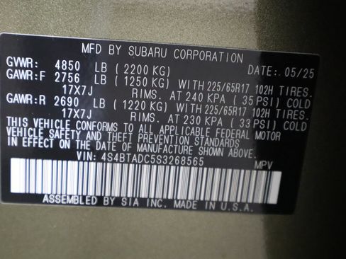 Used 2025 Subaru Outback Premium AWD/4WD image 37