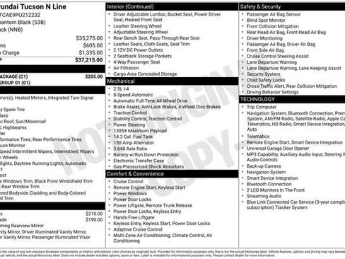 Used 2023 Hyundai Tucson N Line w/ Cargo Package AWD/4WD image 19